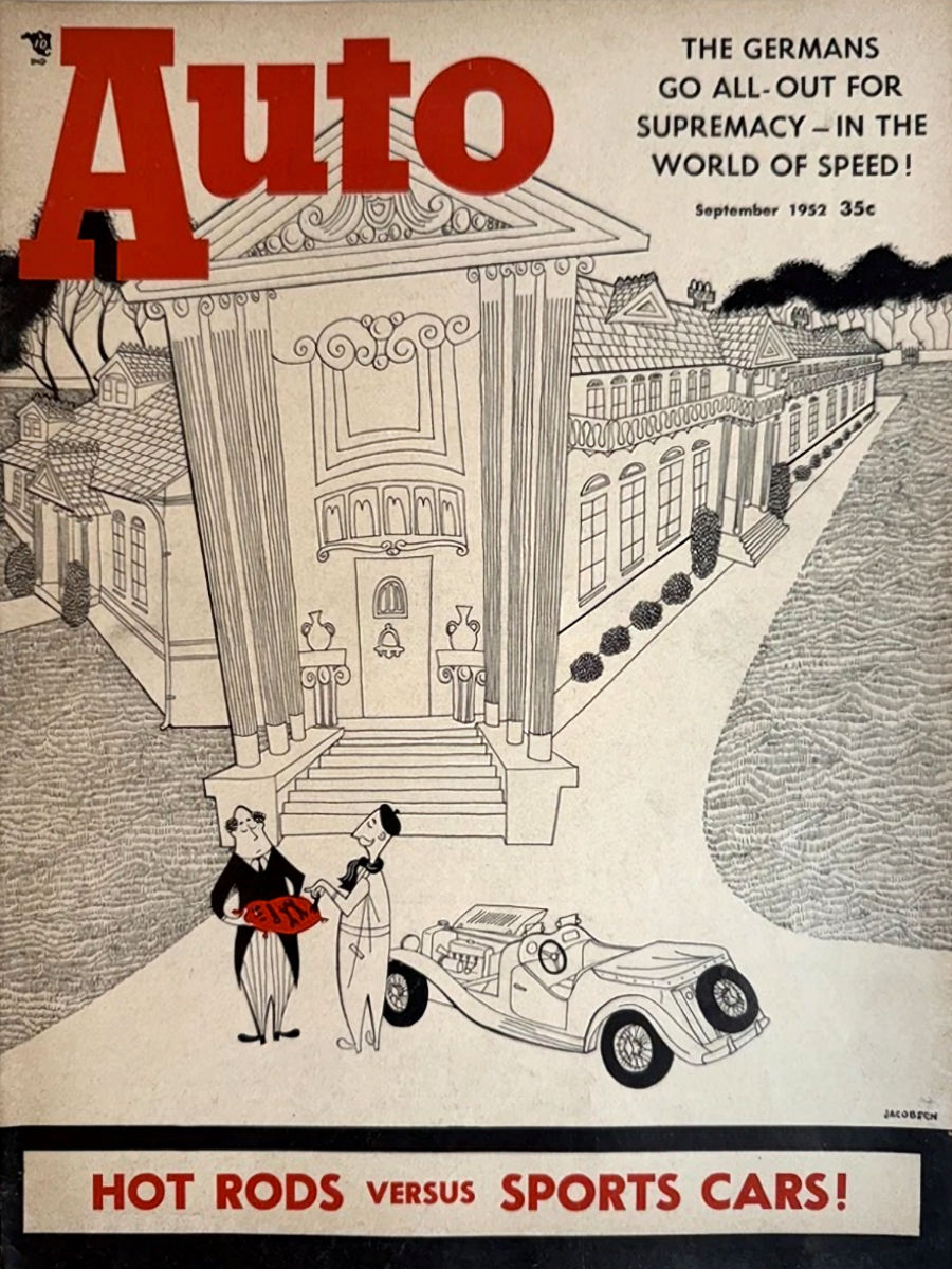 Auto Speed Sport Sept September 1952