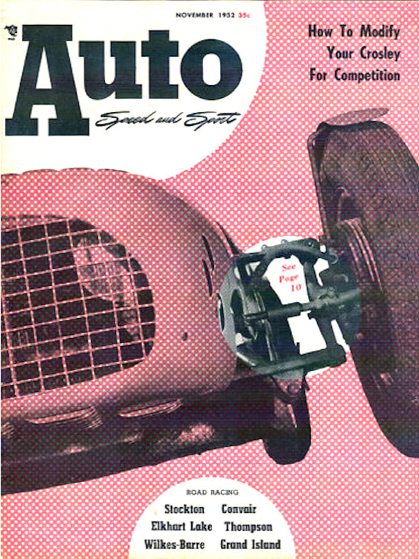 Auto Speed Sport Nov November 1952